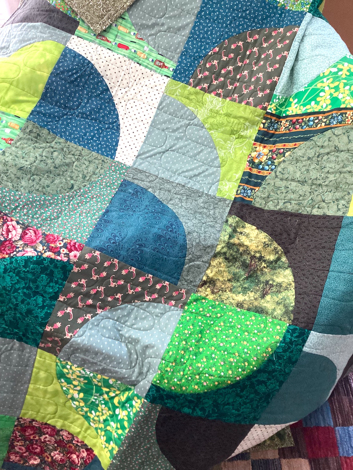 Jacqueline's Drunkard's Path Quilt